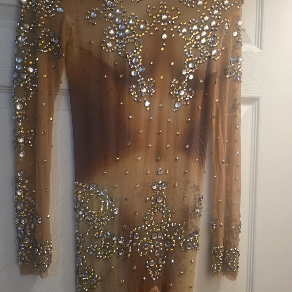 Embellished Brown Jumpsuit